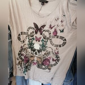 Rock & Republic soft sage green tshirt xl